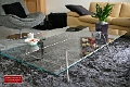salontafel RVS met glas